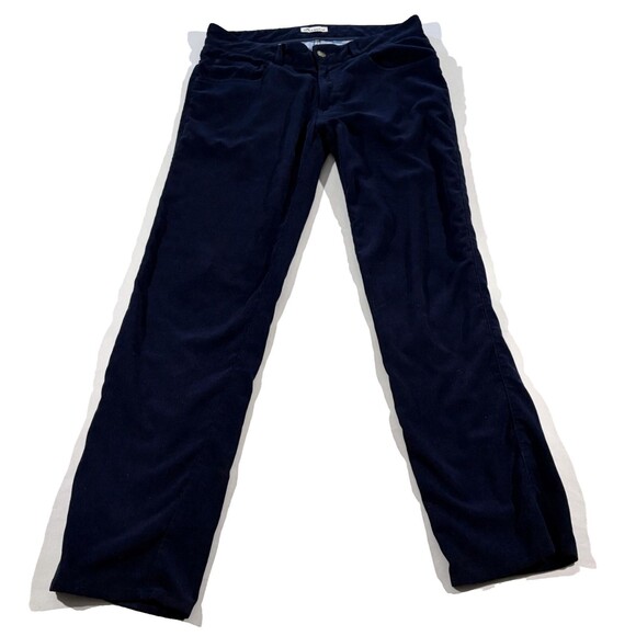 Peter Millar Mens Crown Sport Corduroy Navy GOLF Casual Performance Pants 32x32
